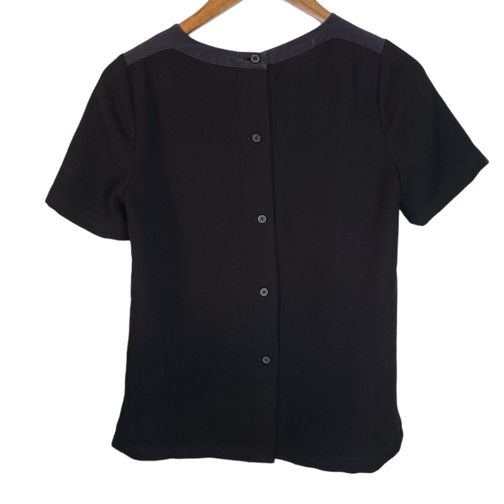 Madewell Silk Neck Black Blouse XS - Picture 2 of 5